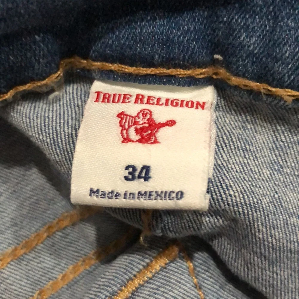 TRUE RELIGION RICKY relaxed straight fit denim jeans size 34